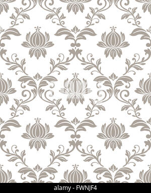 seamless damask pattern Stock Photo