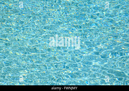 Refection of Blue water in Swimming pool with Ripple Stock Photo