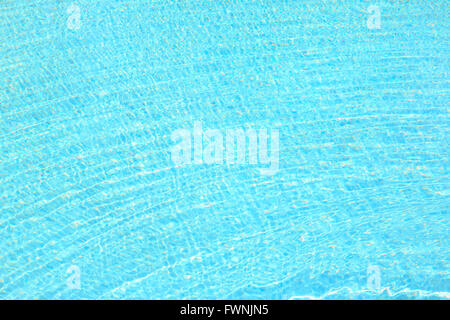 Refection of Blue water surface in Swimming pool with Ripple Stock Photo