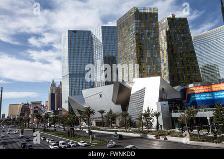 CityCenter shopping development on the Las Vegas Strip February 23, 2012 in Paradise, Nevada. Stock Photo