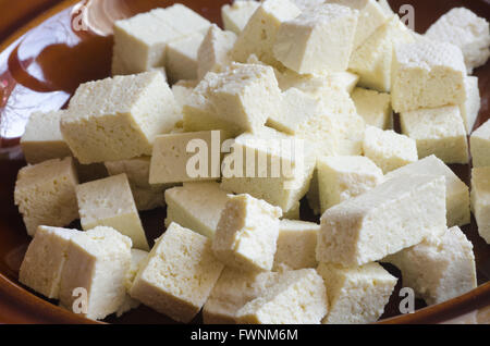 raw soya tofu on table Stock Photo