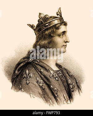 Louis V, called The Lazy; c. 966/67-987, King of Western Francia Stock Photo