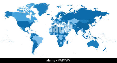 Political world map Stock Photo - Alamy