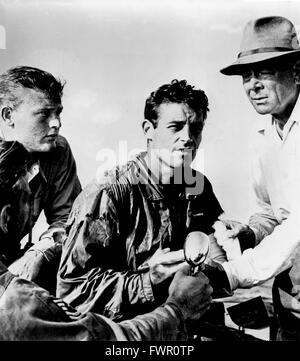 On The Threshold Of Space, aka: Testpiloten, USA 1956, Regie: Robert D. Webb, Darsteller: (v. l.) Martin Milner, Guy Madison, Dean Jagger Stock Photo