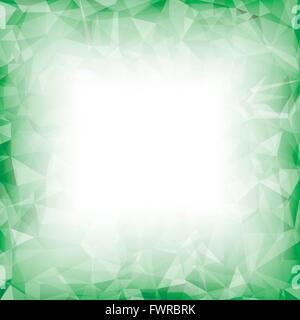Green Polygonal Background. Stock Vector