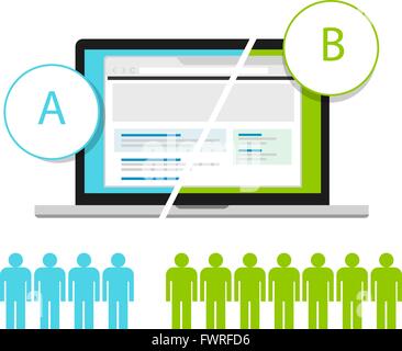 AB Testing Stock Vector