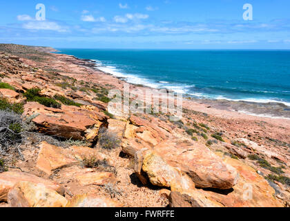 Coastline, Kalbarri National Park, Western Australia, Australia Stock Photo