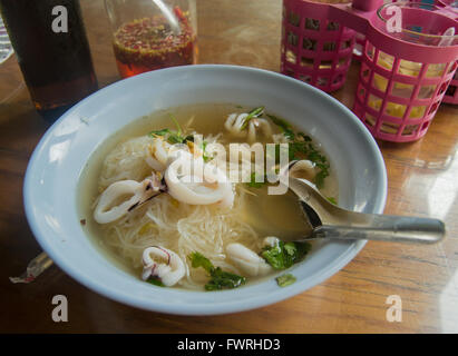 Tasty Thai meal made by seafood, spices, noodles Stock Photo