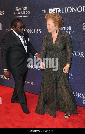 2016 BET Honors held at the Warner Theater - Arrivals  Featuring: Eddie Levert, Debra Lee Where: Washington, District Of Columbia, United States When: 05 Mar 2016 Stock Photo