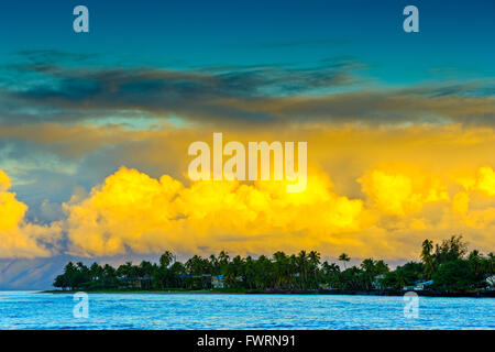 Lahaina Harbor on maui Stock Photo