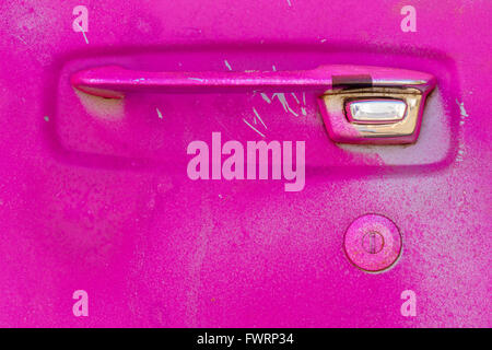 colorful paint on old truck in Maui Stock Photo