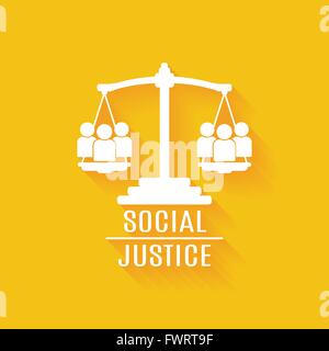 Social Justice Vector flat Stock Vector
