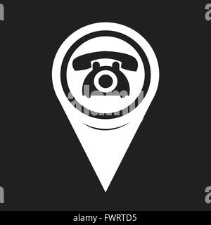 Map Pointer Old Phone Icon Stock Vector Image & Art - Alamy