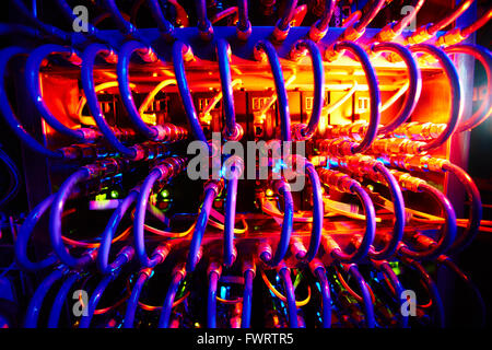 Optical fiber cables Stock Photo