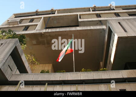 The Kenzo Tange-designed Embassy of Kuwait in Tokyo Stock Photo