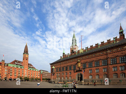 Copenhagen City Hall on the City Hall Square, Copenhagen, Denmark Stock Photo