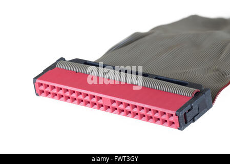 Sata , E Sata PC connection cable, closeup, clipping path Stock Photo