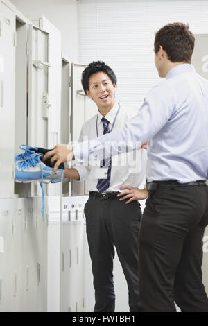Multi-ethnic business people in the office Stock Photo
