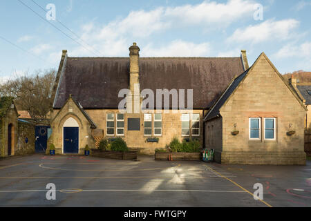 A traditional Victorian village primary school for children aged 5 - 11 years of age Stock Photo