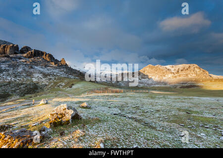 Spring morning in Picos de Europa National Park, Asturias, Spain. Stock Photo
