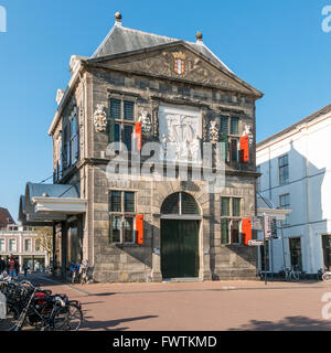 Old cheese weigh house - now museum on Market Square in the city of Gouda, Netherlands Stock Photo