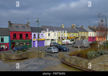 The Diamond, Carndonagh, Inishowen, County Donegal, Ireland. Stock Photo