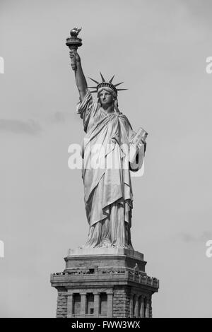 Statue of Liberty photographed from the Staten Island Ferry, New York City, United States of America. Stock Photo