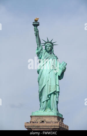 Statue of Liberty photographed from the Staten Island Ferry, New York City, United States of America. Stock Photo