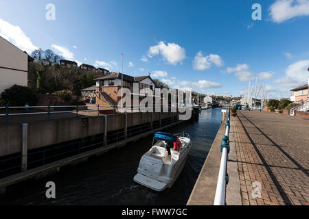 Penarth barrage and Cardiff Bay marina development. Stock Photo