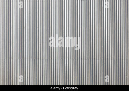 Corrugated metal roof, picture taken from above, industrial background or texture. Stock Photo