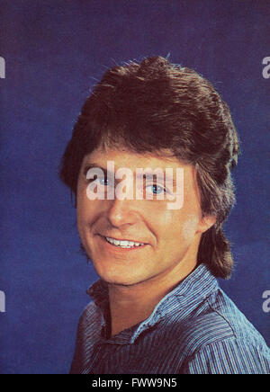 Deutscher Schlagersänger Hans Jürgen Beyer, Deutschland 1980er Jahre. German schlager singer Hans Juergen Beyer, Germany 1980s. Stock Photo