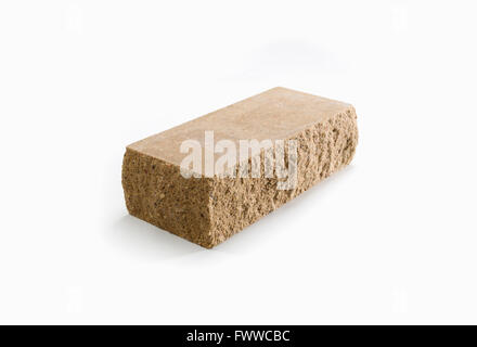 new red brick isolated on white background Stock Photo