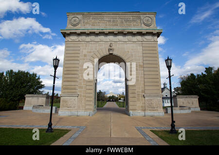 The arch at RMC in Kingston, Ont., on Oct. 11, 2014. Stock Photo