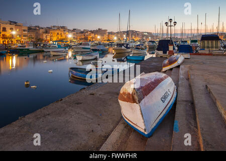 Dawn Msida Yacht Marina, Malta. Stock Photo