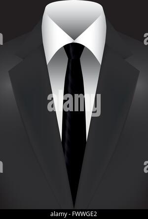 Illustration Vector Graphic Suit with Tiefor the creative use in graphic design Stock Vector