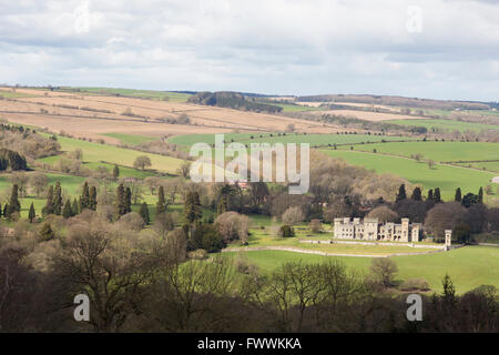 Downton Castle a 18th-century country house at Downton on the Rock near Ludlow, Herefordshire, England, UK Stock Photo