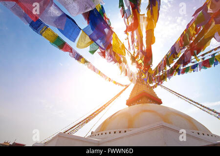 Boudhanath stupa in Kathmandu, Nepal Stock Photo