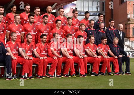 Manchester  UK  8th April 2016  Lancashire County Cricket Club holds  its annual pre-season Media Day, when team and individual photographs and interviews are available. Credit:  John Fryer/Alamy Live News Stock Photo