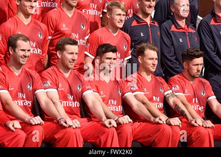 Manchester  UK  8th April 2016  Lancashire County Cricket Club holds  its annual pre-season Media Day, when team and individual photographs and interviews are available. Credit:  John Fryer/Alamy Live News Stock Photo