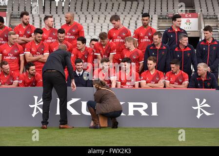 Manchester  UK  8th April 2016  Lancashire County Cricket Club holds  its annual pre-season Media Day, when team and individual photographs and interviews are available. Credit:  John Fryer/Alamy Live News Stock Photo