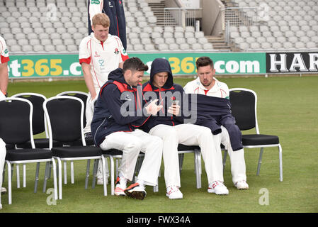 Manchester  UK  8th April 2016  Lancashire County Cricket Club holds  its annual pre-season Media Day, when team and individual photographs and interviews are available. Credit:  John Fryer/Alamy Live News Stock Photo