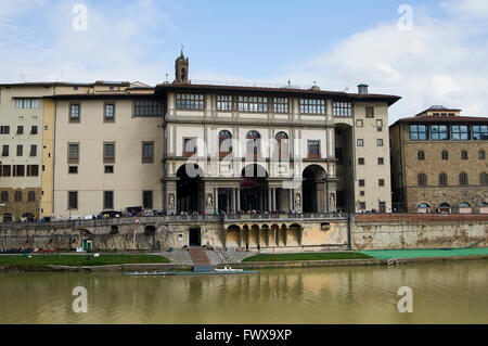 The Uffizi Gallery ( Galleria degli Uffizi ), is a prominent art museum located adjacent to the Piazza della Signoria in central Stock Photo