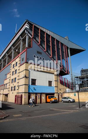 An exterior view of the Bobby Moore Stand at the Boleyn Ground, pictured before West Ham United hosted Crystal Palace in a Barclays Premier League match. The Boleyn Ground at Upton Park was the club's home ground from 1904 until the end of the 2015-16 season when they moved into the Olympic Stadium, built for the 2012 London games, at nearby Stratford. The match ended in a 2-2 draw, watched by a near-capacity crowd of 34,857. Stock Photo