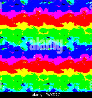Digital art technique vivid colorful abstract expressive artistic collage background design in saturated mixed colors Stock Photo