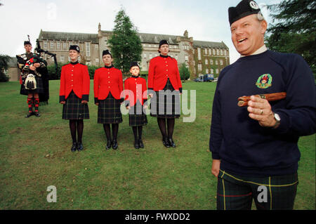 Queen Victoria School, Dunblane. Pupil inspection. Stock Photo