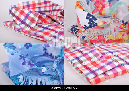 Many shirt with long sleeves Stock Photo