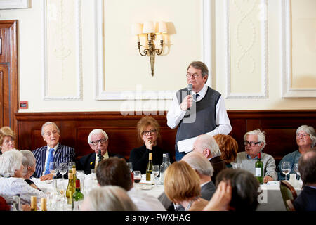 Jeremy Lewis at the Oldie Literary Lunch 08-3-16 Stock Photo