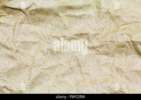 Brown creased paper background texture. brown paper sheet. Stock Photo