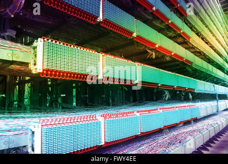 communication and internet network server Stock Photo