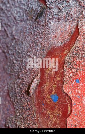 Old colored background pattern texture of iron and plastic. Stock Photo